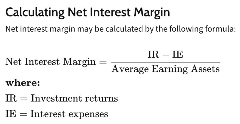 Calculating net interest margin
